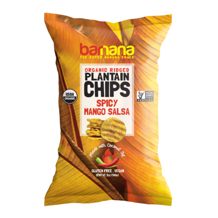 BARNANA Plantain Chips Spicy Mango Salsa 5 oz., PK8 0635